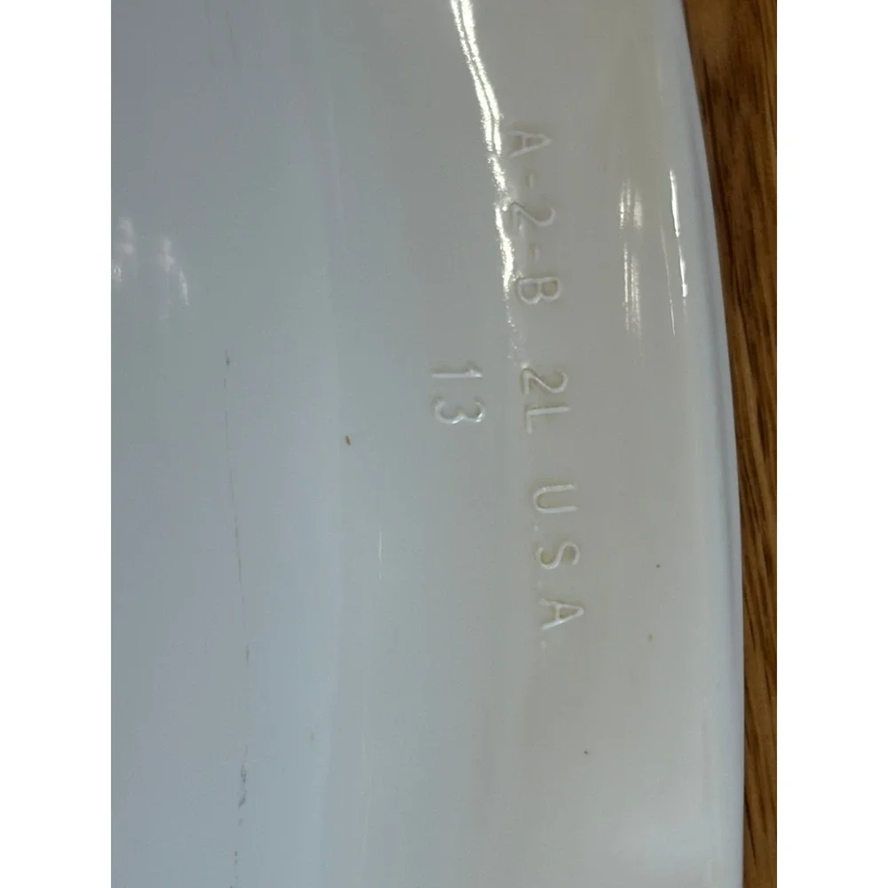 Corning Ware English Ivy A-2-B 2L‎ Casserole Dish with Lid White Green Vintage